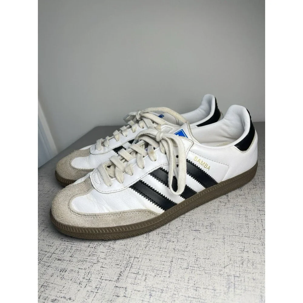 Adidas Samba OG Shoes Sneakers Shoes Mens US 7 White Black Stripes